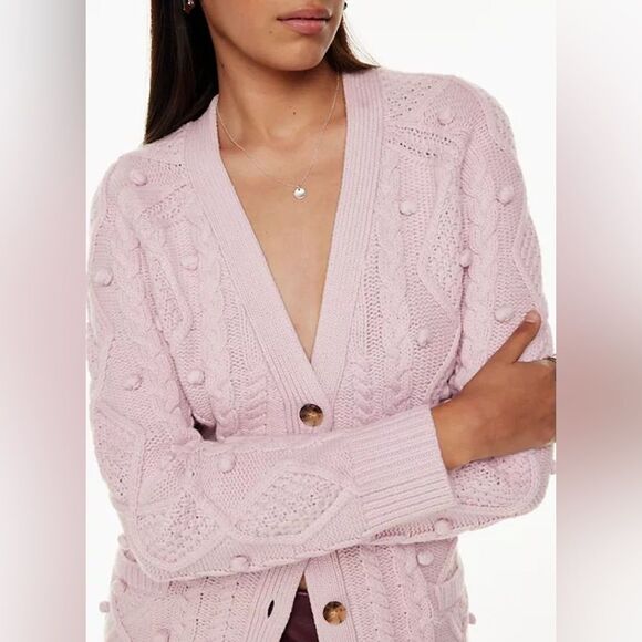 Aritzia Wilfred Lilac New Alps Cardigan - Picture 6 of 10